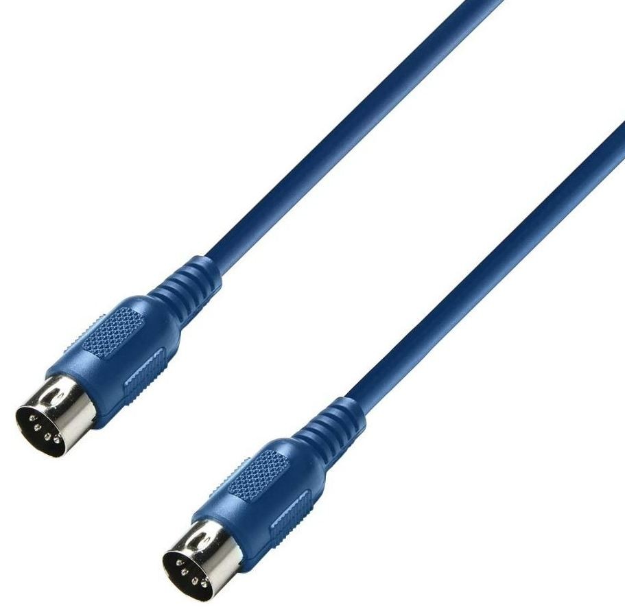 Adam Hall K3MIDI0150BLU Cable Midi 1.5 Metros Azul 1