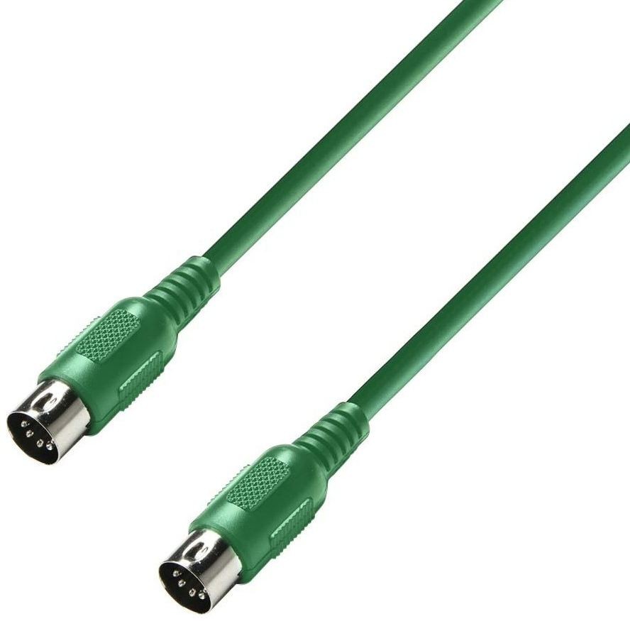 Adam Hall K3MIDI0150GRN Cable Midi 1.5 Metros Verde 1