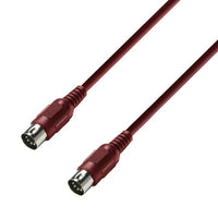 Adam Hall K3MIDI0150RED Cable Midi 1.5 Metros Rojo 1