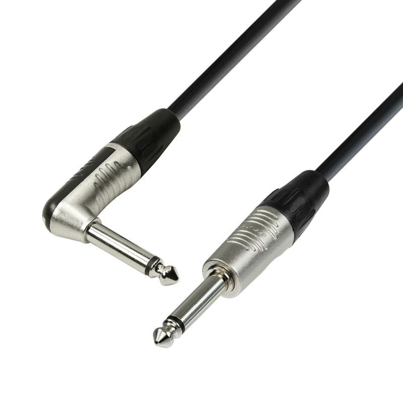 Auvisa Standard L K4IPR0600 Cable Instrumento Rean 6.3 mm Jack Mono a Jack Angulado Mono 6 Metros 1