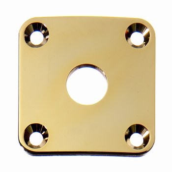 All Parts AP0633002 Jackplate for Les Paul Curved Gold with Mounting Screws 1