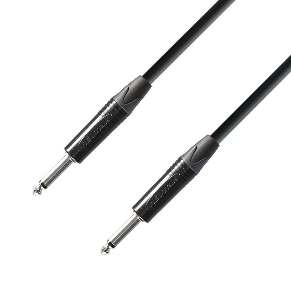 Adam Hall K5IPP0300 Cable Instrumento Neutrik 6.3 mm Jack Mono a 6.3 mm Jack Mono 3 Metros 1