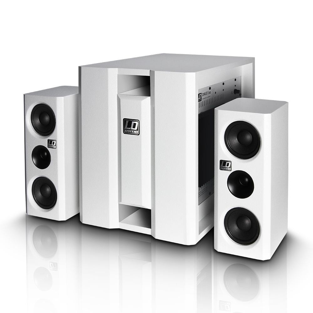 LD Systems DAVE 8 XS W Sistema Multimedia Portátil Blanco 1