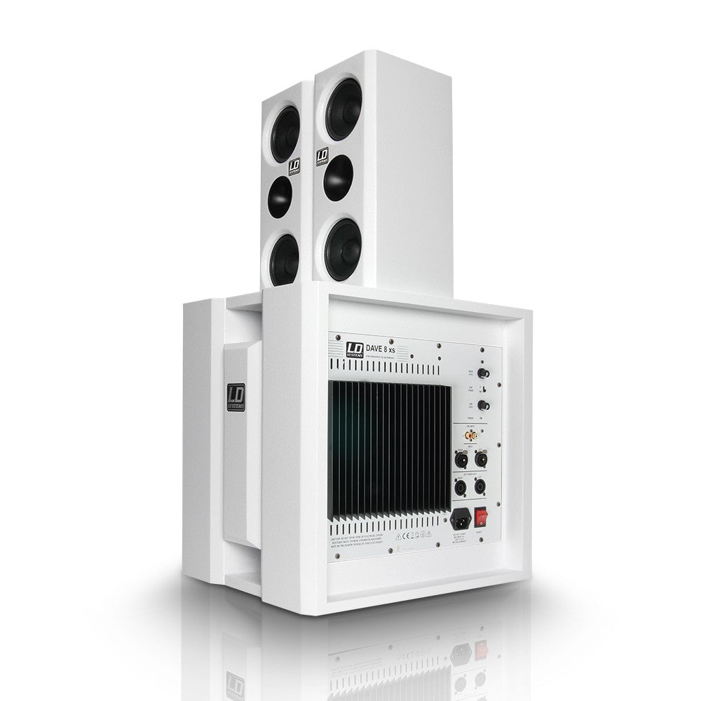 LD Systems DAVE 8 XS W Sistema Multimedia Portátil Blanco 3