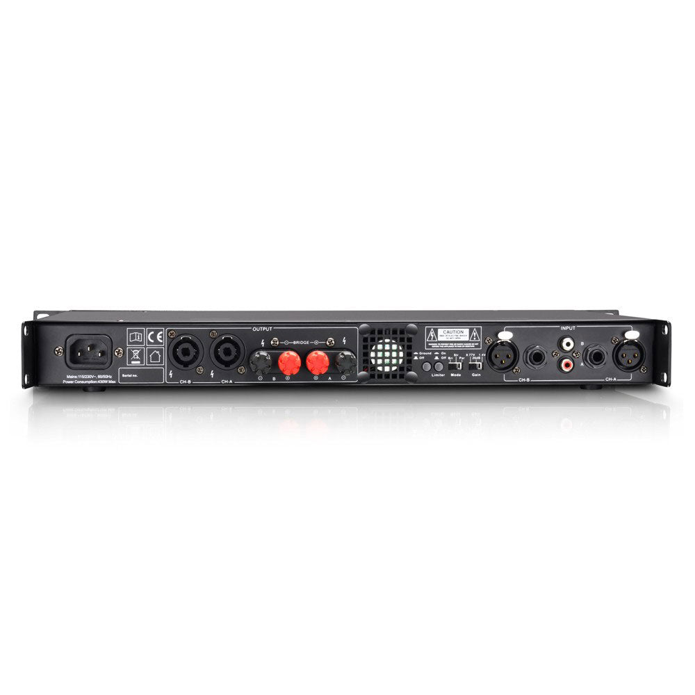 LD Systems XS 400 Amplificador de PA Clase D 2X200W 4 Ohmios 2