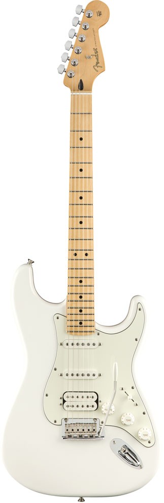 Fender Player Stratocaster HSS MN Guitarra Eléctrica Polar White 1