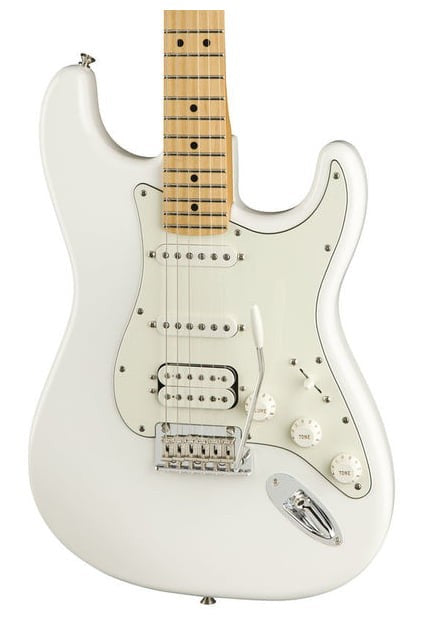 Fender Player Stratocaster HSS MN Guitarra Eléctrica Polar White 3