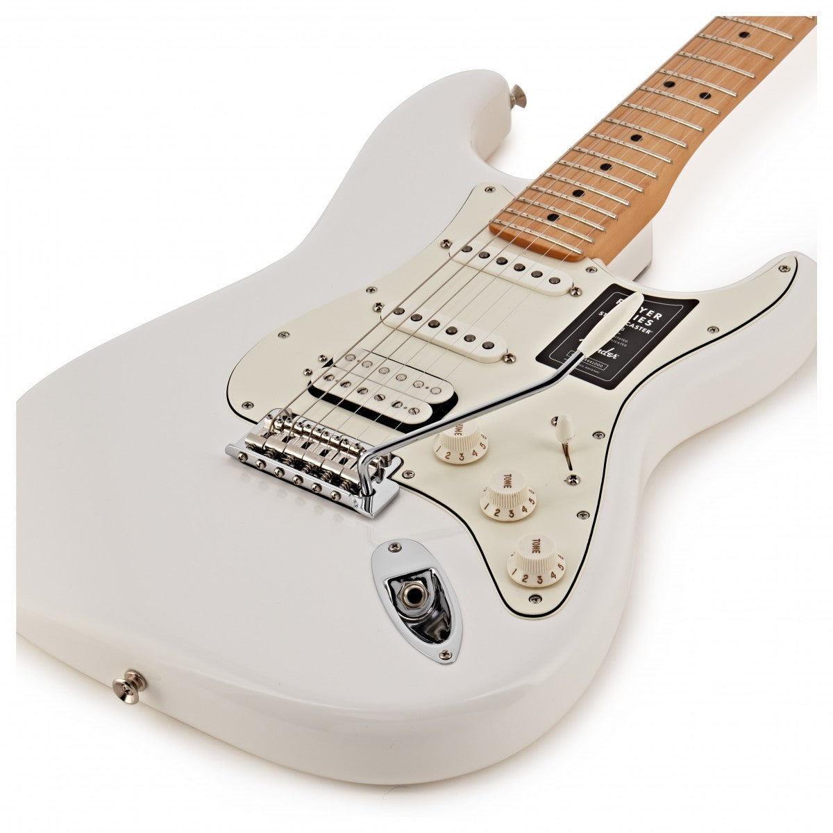 Fender Player Stratocaster HSS MN Guitarra Eléctrica Polar White 10