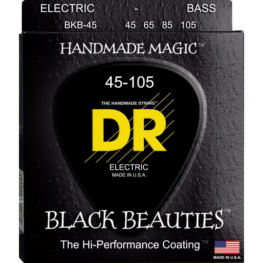 DR BKB45 Black Beauties Juego Cuerdas Bajo 045-105 1