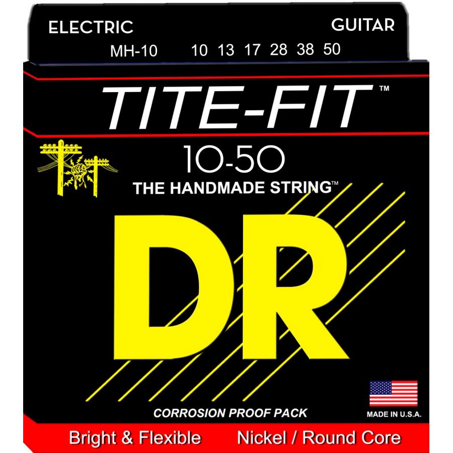 DR MH-10 Tite Fit Juego Cuerdas Guitarra Eléctrica 010-050 1