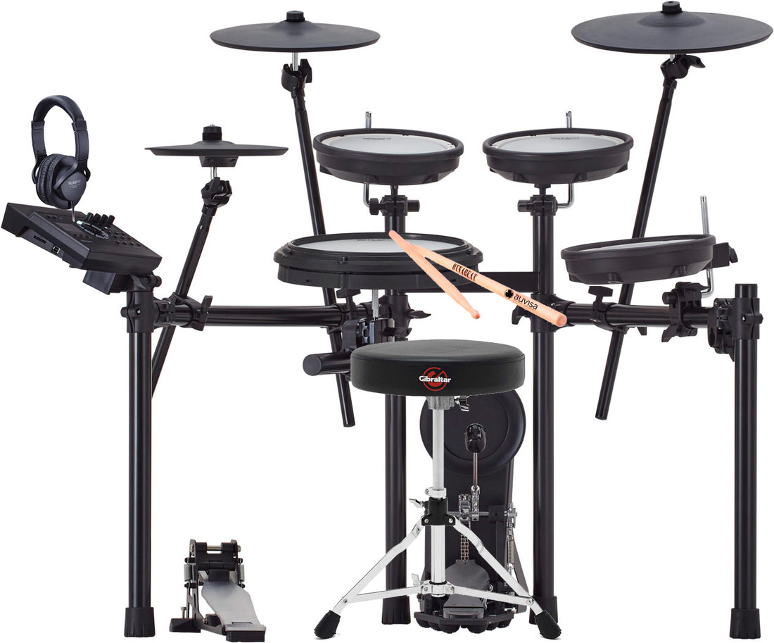 Roland -Pack- TD17KV2 Batería Electrónica+ Pedal Bombo+ Asiento+ Auriculares y Baquetas 1