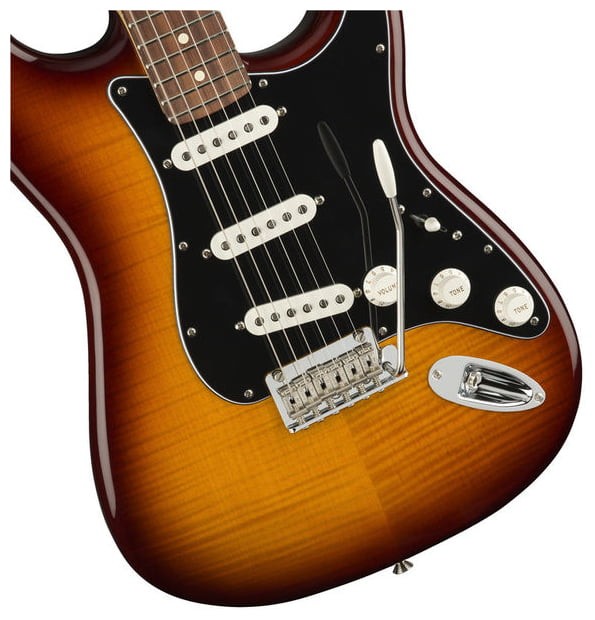 Fender Player Stratocaster Plus Top PF Guitarra Eléctrica Tobacco Burst 4