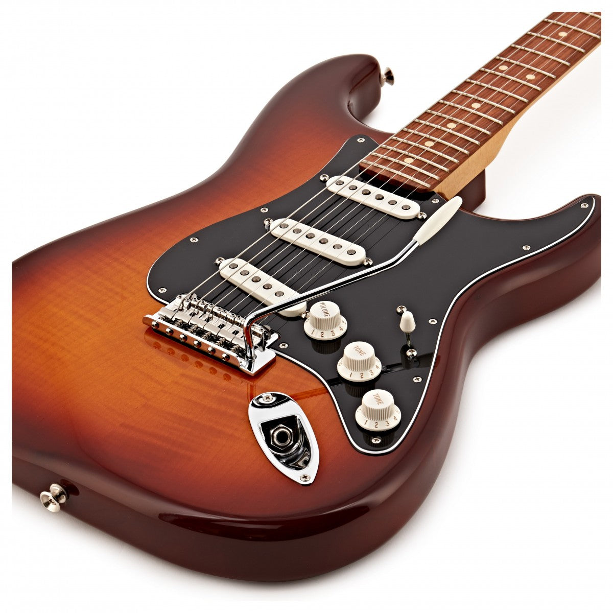 Fender Player Stratocaster Plus Top PF Guitarra Eléctrica Tobacco Burst 10