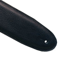 Bourbon Strap Buffalo Black Leather Correa Guitarra Negra 4