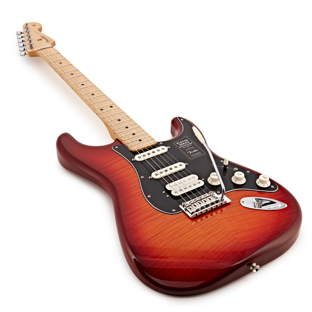 Fender Player Stratocaster HSS Plus Top MN Guitarra Eléctrica Aged Cherry Burst 9