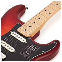 Fender Player Stratocaster HSS Plus Top MN Guitarra Eléctrica Aged Cherry Burst 11