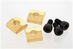 All Parts BP0116002 Nut Blocks (3) for Floyd Rose or Schaller Locking Nuts Gold 1