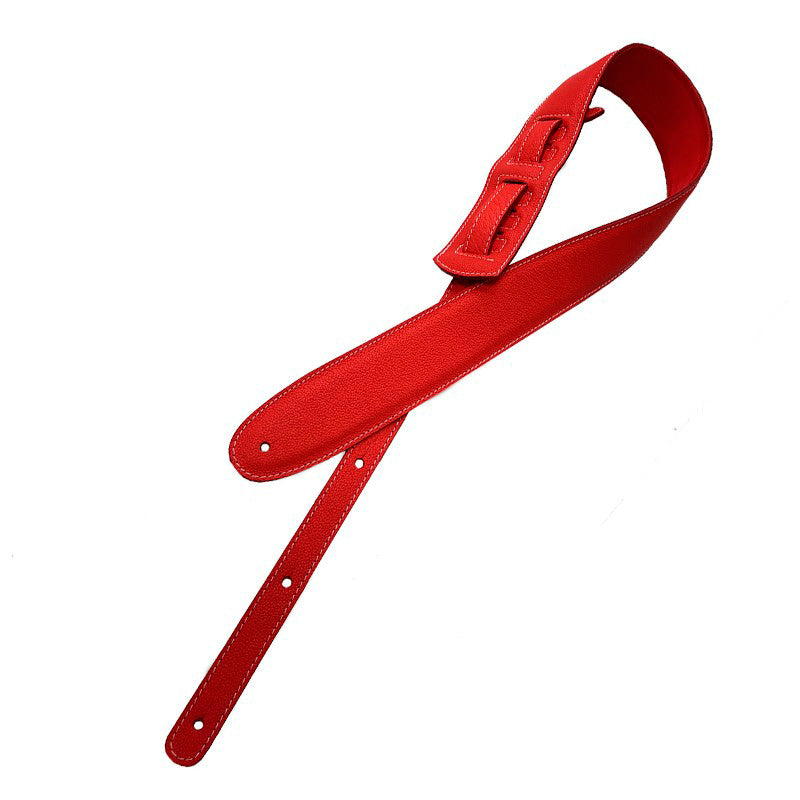 Bourbon Strap Simply Red Leather Correa Guitarra Roja 1