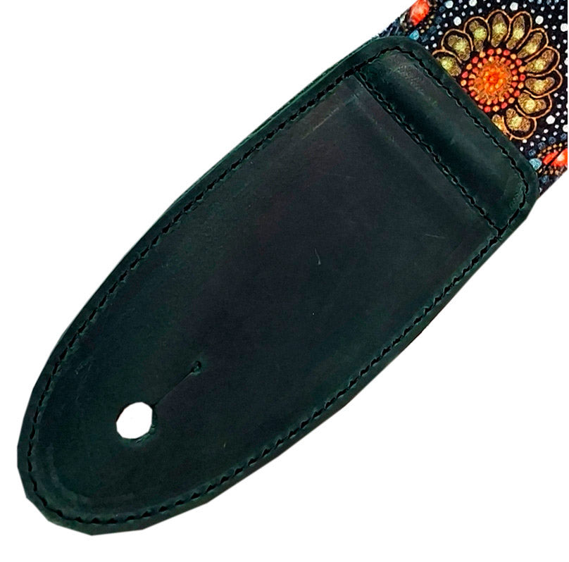 BOURBON STRAP VELVET INDIAN TEXTILE CORREA GUITARRA