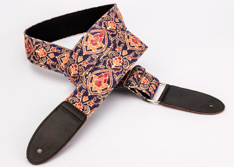 Bourbon Strap Velvet Lys Textile Correa Guitarra 1