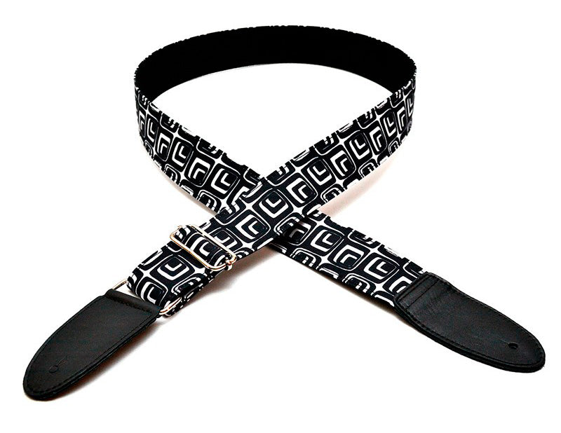 Bourbon Strap Power Black Textile Correa Guitarra 1