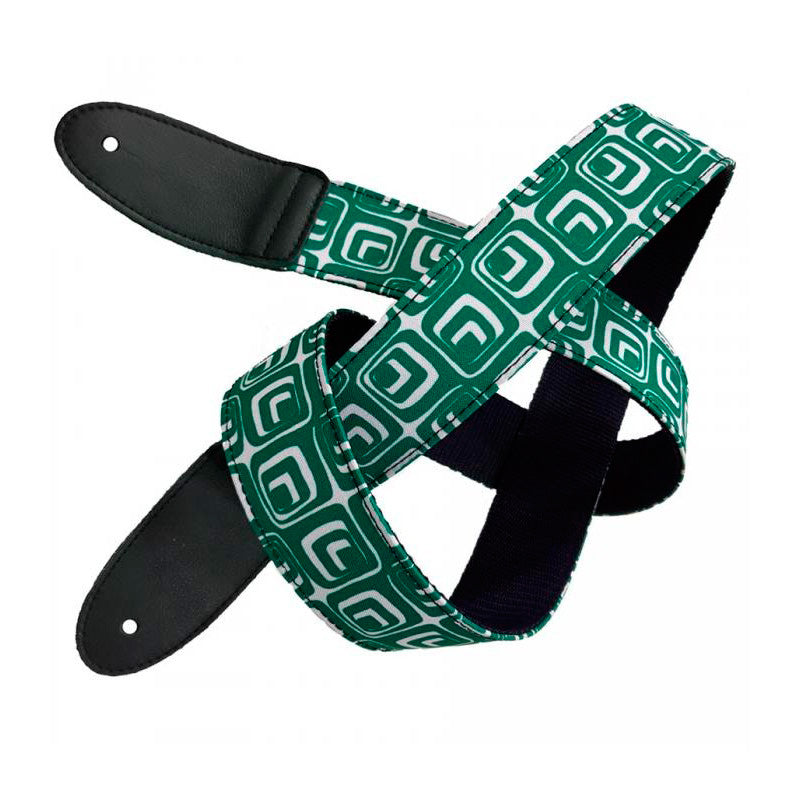 Bourbon Strap Power Green Textile Correa Guitarra 1