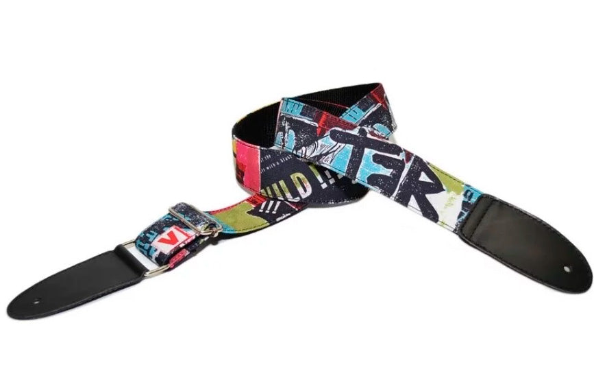 Bourbon Strap Punk Textile Correa Guitarra 1