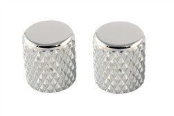 All Parts MK0112010 Heavy Knurl Chrome Barrel Knobs (2) Flat Top 1