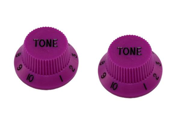 All Parts PK0153040 Tone Knobs (2) Purple for Strat Fits USA Split Shaft Pots 1