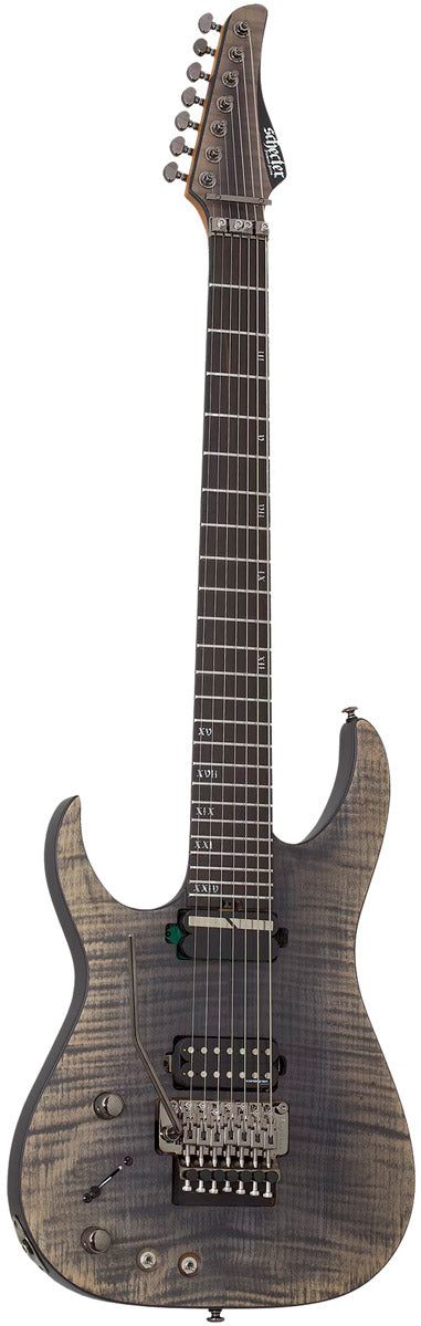 Schecter Banshee Mach-7 FR S LH FB Guitarra Eléctrica 7 Cuerdas para Zurdos Fallout Burst 1