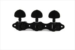 All Parts TK7957003 Classical Hauser Style Tuning Keys Black with Black Roller 1