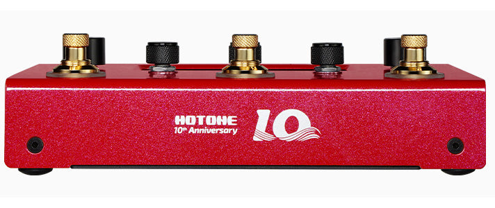 Hotone Ampero II Stomp 10Th Anniversary Pedalera Multiefectos Guitarra Roja 6