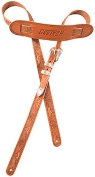 Gretsch G6332 Correa Tooled Vintage Strap Russet. 1