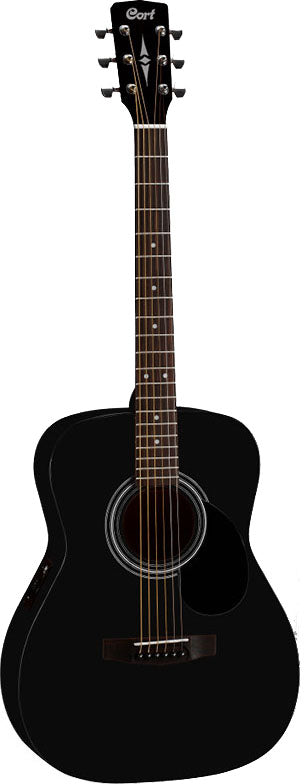 Cort AF510E BKS Guitarra Electroacústica Concierto Black Satin 1