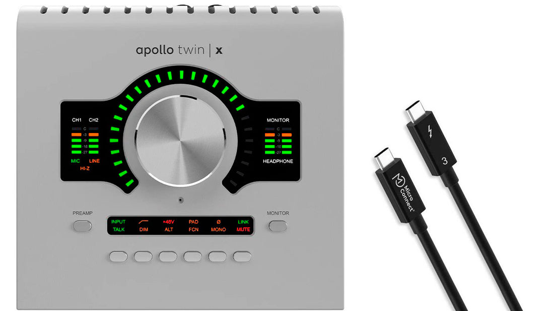 Universal Audio -Pack- Apollo Twin X Duo Gen 2 ESS Interfaz de Audio y Cable Thunderbolt 1