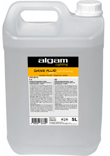 Algam Light FOGQD5L Líquido para Máquinas de Humo Dispersión Rápida 5 Litros 1