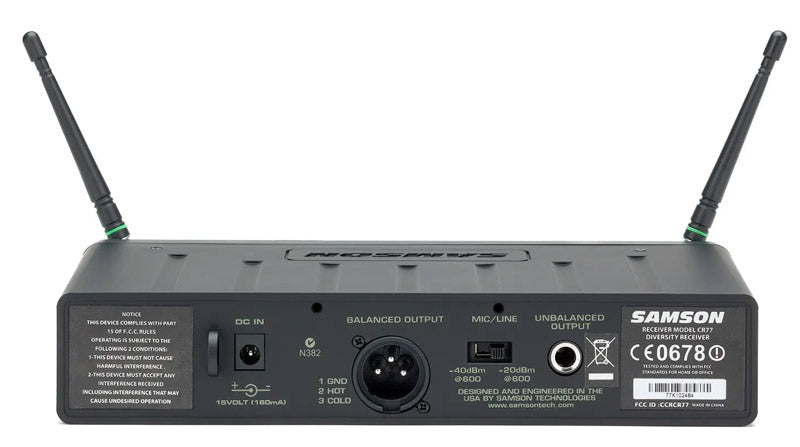 Samson Airline 77 UHF AH7 E3 Aerobic Sistema Micrófono Diadema Inalámbrico 864.500 Mhz 3