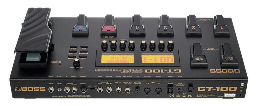 Boss GT-100 Pedalera Multiefectos Guitarra 5