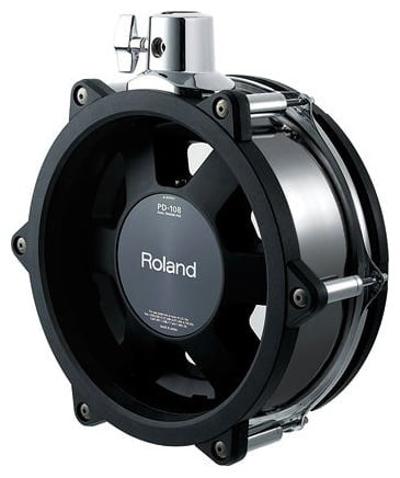 Roland PD108 BC Pad 10 2 Triggers Negro Cromado 2