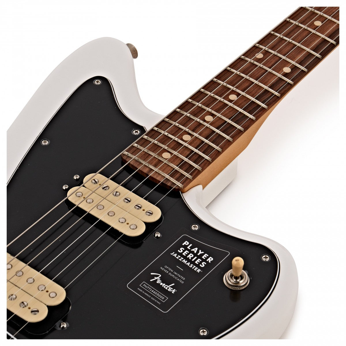 Fender Player Jazzmaster PF Guitarra Eléctrica Polar White 11