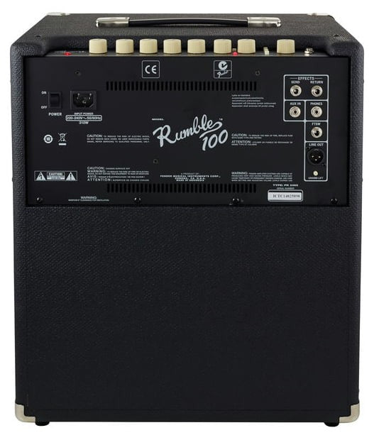 Fender Rumble 100 Combo Amplificador Bajo 4