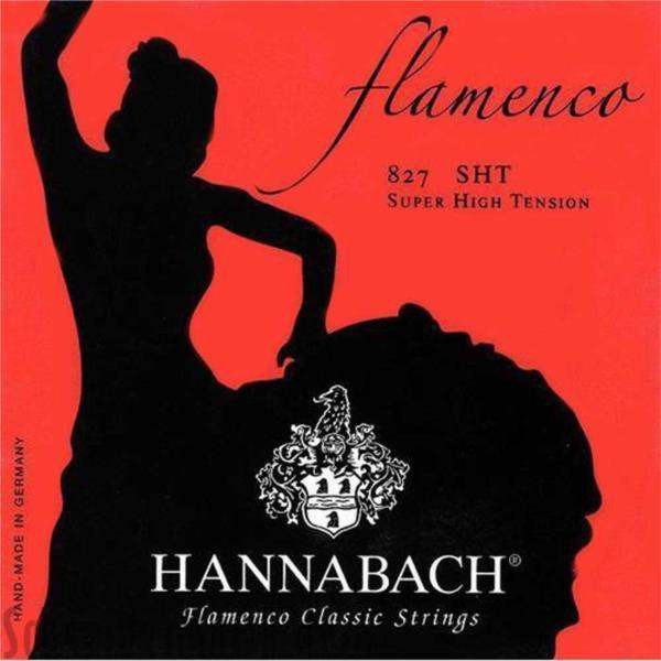 Hannabach 827SHT Rojo Juego Cuerdas Guitarra Flamenca 1