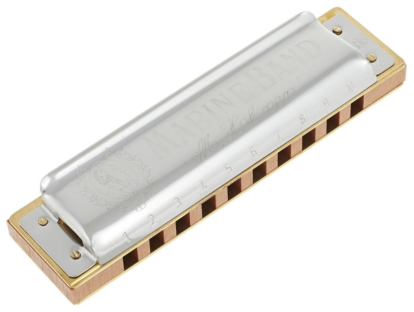 Hohner 1896/20 BB Armónica Blues Nota Si Bemol 20 Voces Marine Band 1