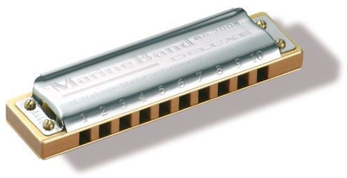 Hohner 2005/20 B Armónica Blues Nota Si 20 Voces Marine Band de Luxe 1