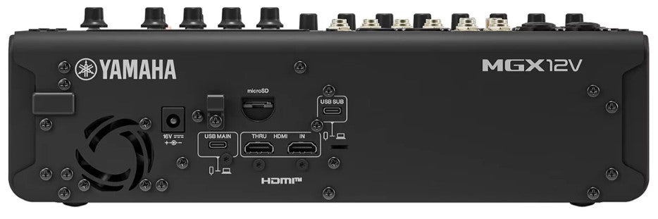 Yamaha MGX12VB Mesa de Mezclas 12 Canales Negra 5