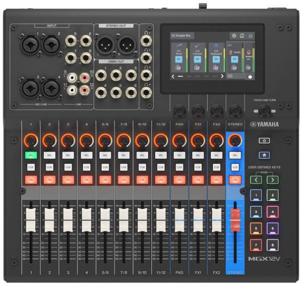 Yamaha MGX12VB Mesa de Mezclas 12 Canales Negra 1