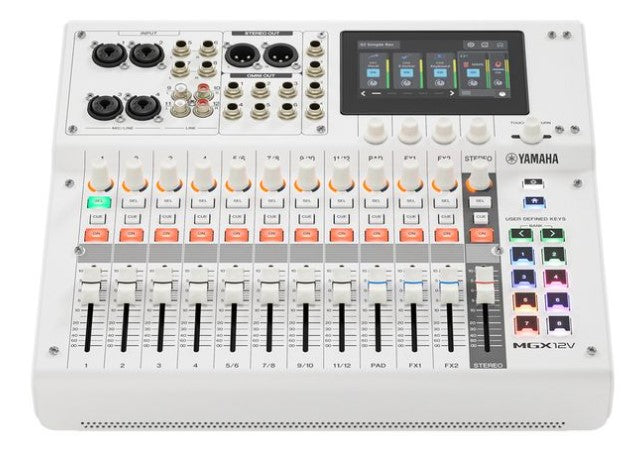 Yamaha MGX12VW Mesa de Mezclas 12 Canales Blanca 3