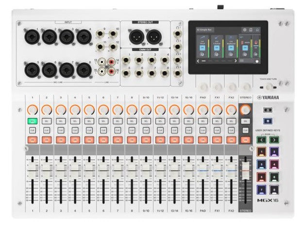 Yamaha MGX16W Mesa de Mezclas 16 Canales Blanca 1