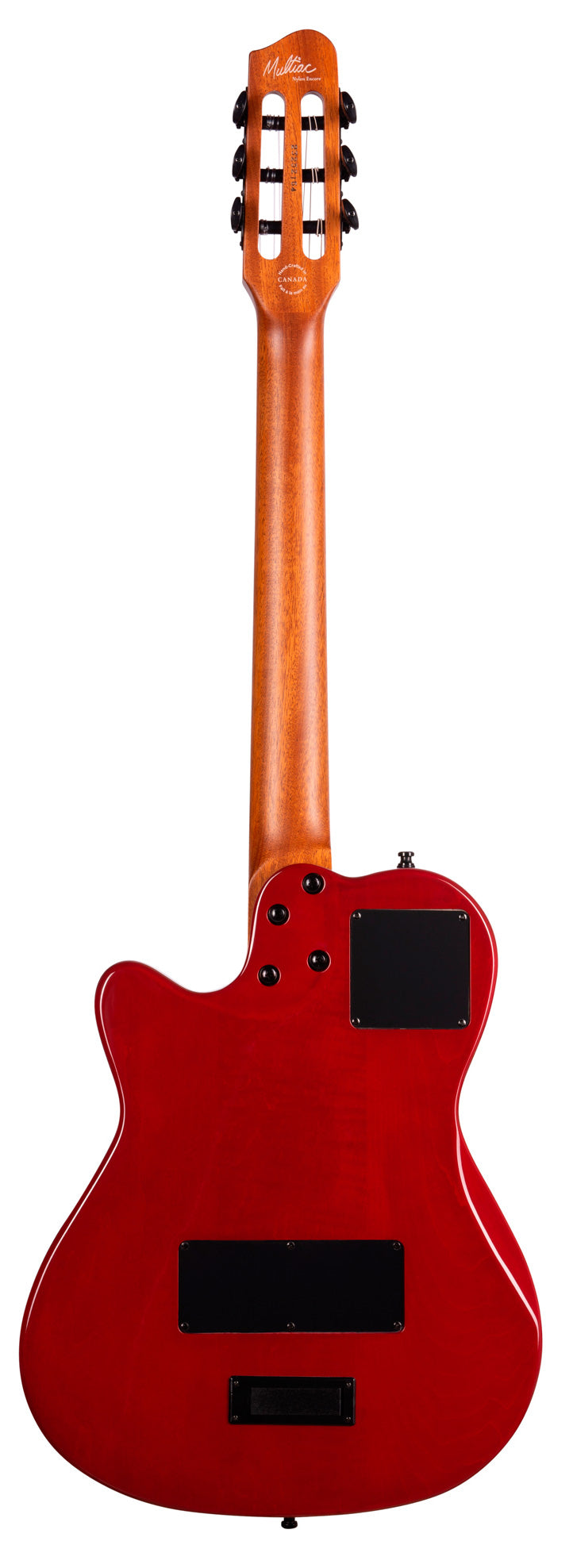 Godin Multiac Mundial ARD Guitarra Española Electrificada Aztek Red 2