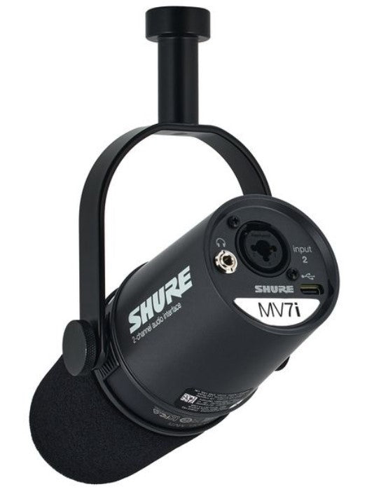 Shure MV7i Micrófono Inteligente con Interfaz de Audio 3